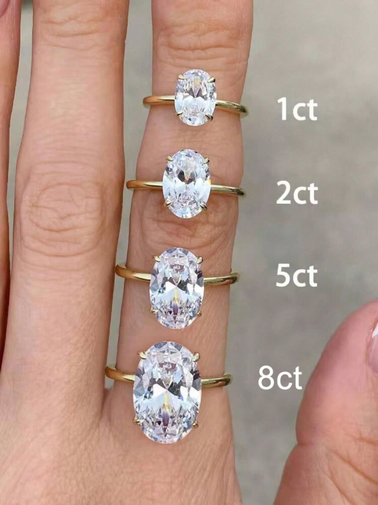 925 prata esterlina lindo brilhante 1-8ct zircão anel de pedra oval para mulheres noivado casamento luxo alta qualidade jóias finas