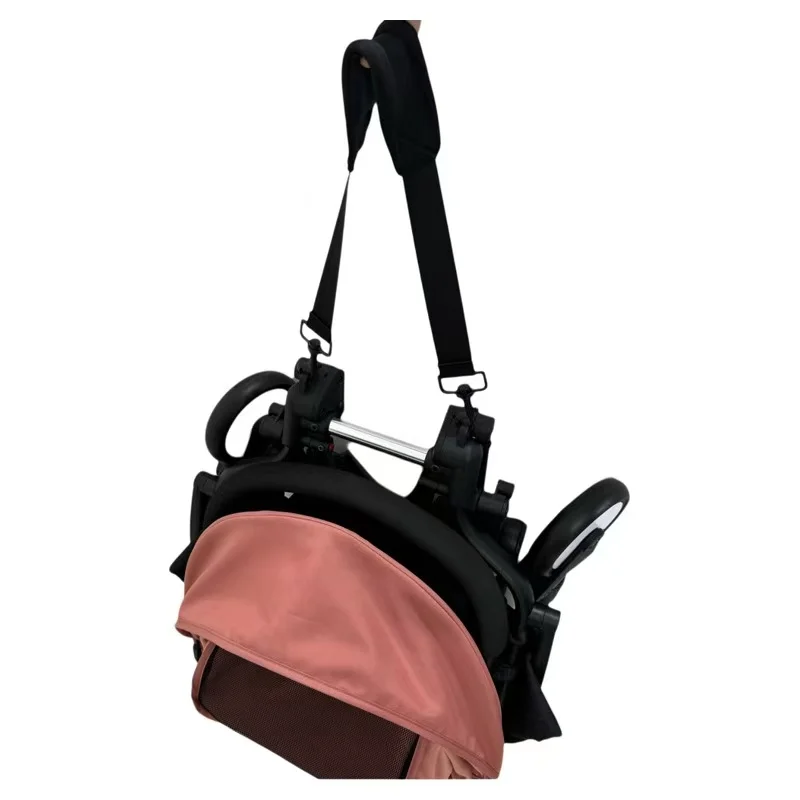 Baby Stroller Accessories Stroller Shoulder Strap For babyzen yoyo2/3/Babyyoya/BabyThrone Stable Black Portable Shoulder Strap