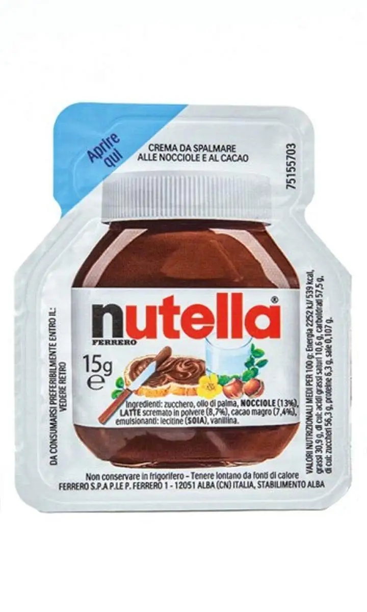Ferrero Nutella paquete de Ahorro 240 paquets de 15g de crème nontable
