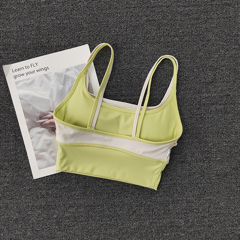 Reggiseno sportivo traspirante da donna Top fitness antiurto Push Up Palestra Crop Top Reggiseno Reggiseni sportivi Palestra Allenamento Top Reggiseno yoga senza cuciture