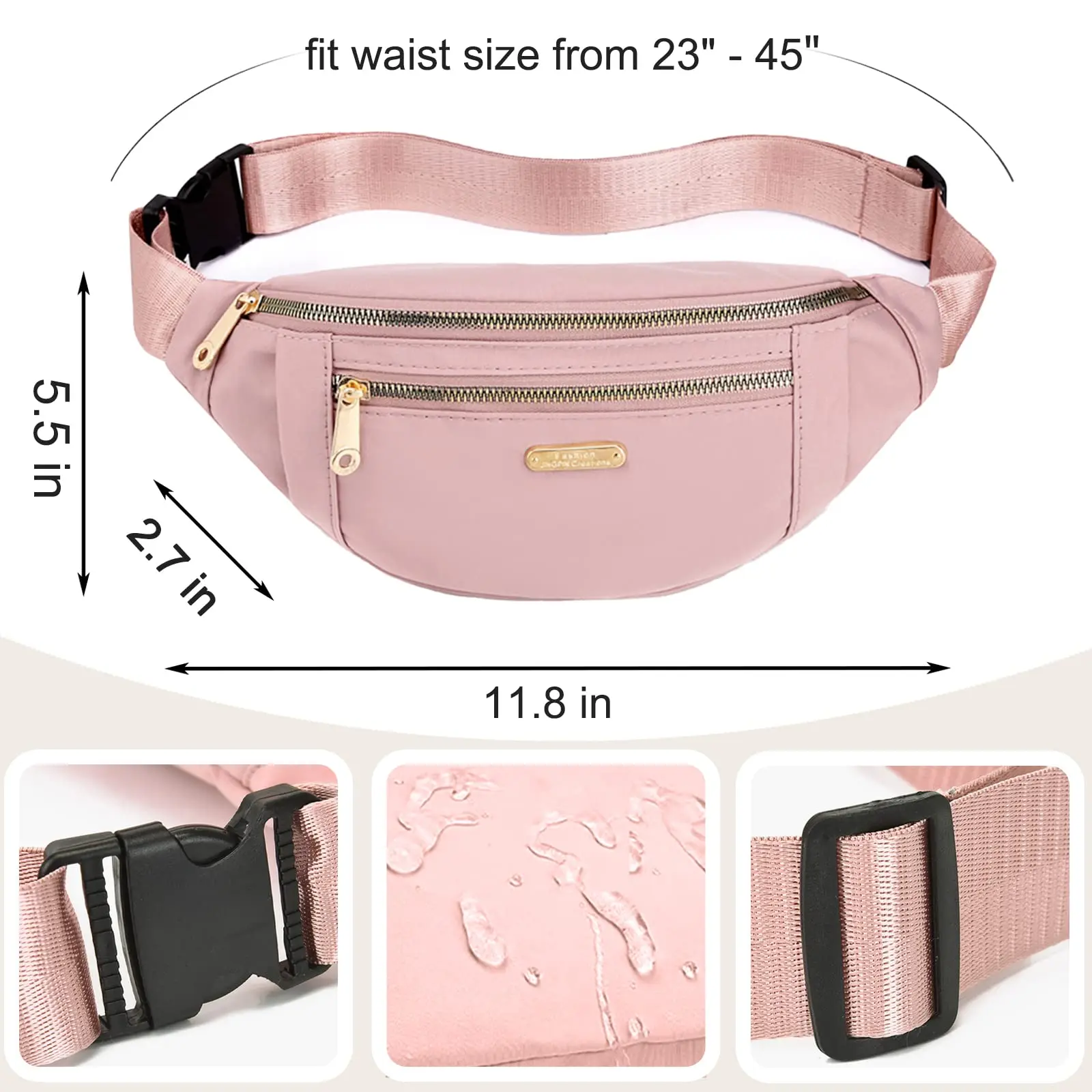 Marsupi per donna Uomo Marsupio alla moda Marsupi leggeri a tracolla Marsupio per corsa, escursionismo, viaggi, allenamento