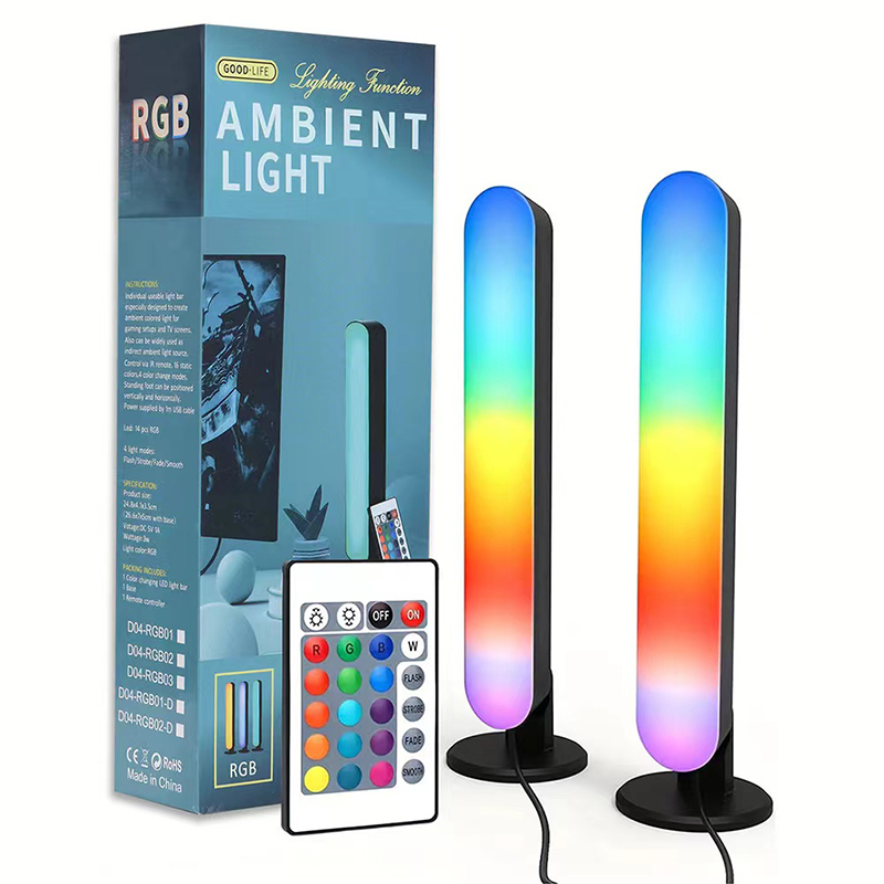 RGB Pickup Licht Musik Rhythmus Lichter Verbesserte USB Aufladbare Modell Weihnachten Dekoration Desktop RGB Licht Bar Musik Rhythmus