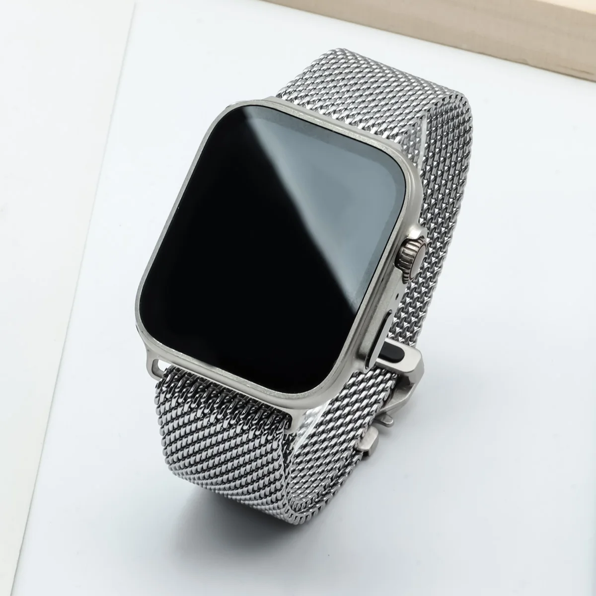 Milanese Loop สําหรับ Apple Watch10 Band Ultra2 49 มม.46 มม.45 มม.44 มม.42 มม.เข็มขัดสแตนเลสสําหรับ iWatch Series 10 9 8 7 6 5 4