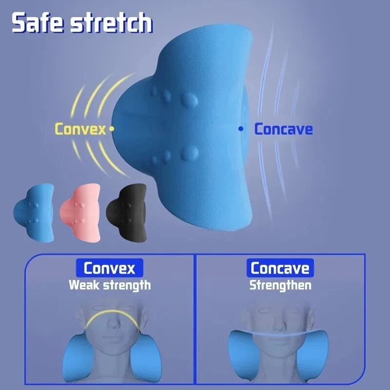 Almohada de masaje Cervical, almohada en forma de U, almohada de masaje Cervical Shiatsu por gravedad, relajación elástica para cuello y hombros