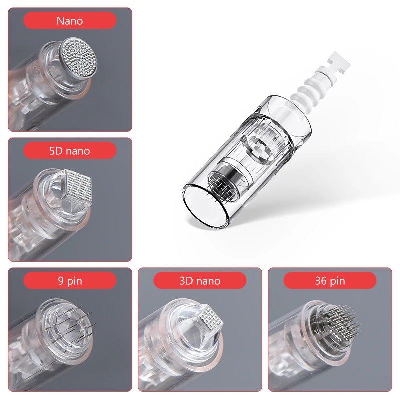Wkład bagnetowy Microneedling do wymiennych igieł do tatuażu N2/M5/M7/MYM Derma Pen 12/36PIn