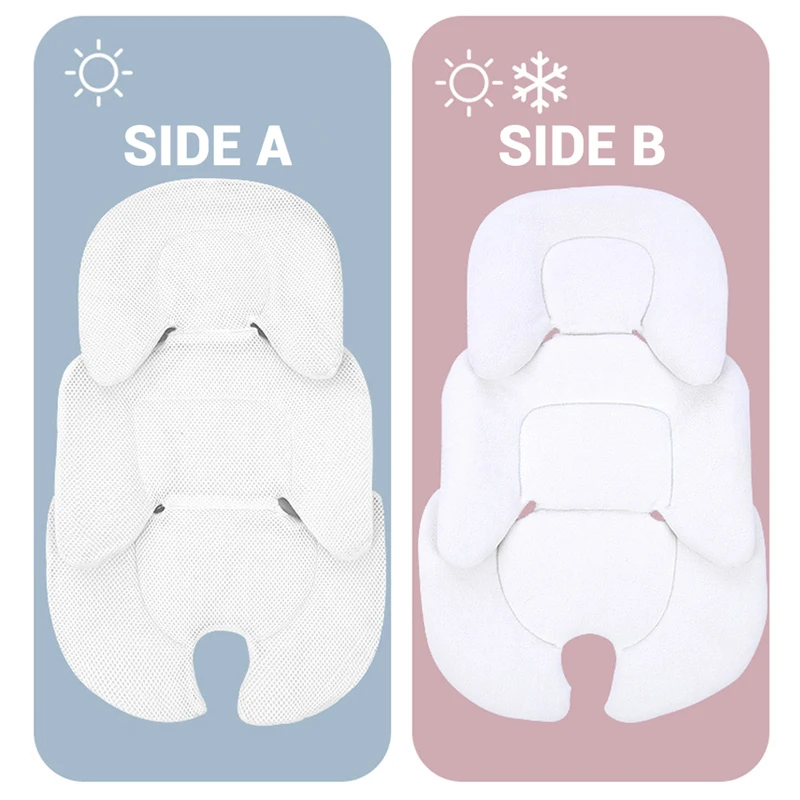 Almofada de assento para carrinho de bebê, multifuncional, universal, dupla face, assento de carro para crianças, colchão, acessórios para carrinho