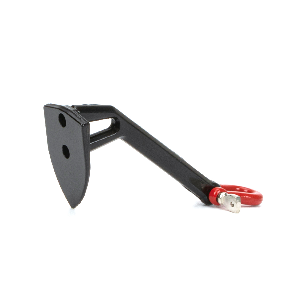 Gancho de remolque de Metal a escala 1/10, herramienta de recuperación de cadena con grillete de anclaje de cabrestante con anillo en D para coche trepador de control remoto Axial SCX10 III TRX4 TRX6