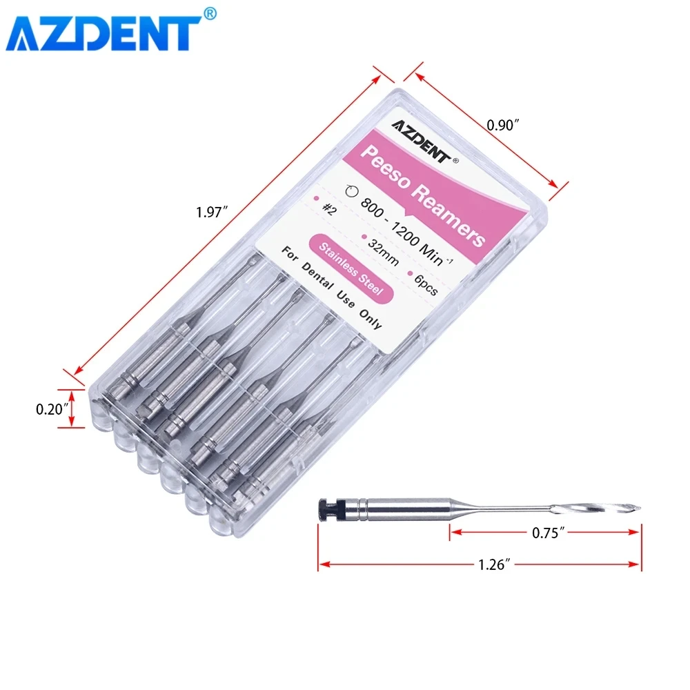 AZDENT Nha Khoa Endodontic Khoan Cổng Glidden Peeso Mũi Doa Xoay Dán Tàu Sân Bay 32Mm/25Mm Động Cơ Sử Dụng Chất Liệu Thép Không Gỉ endo Các Tập Tin