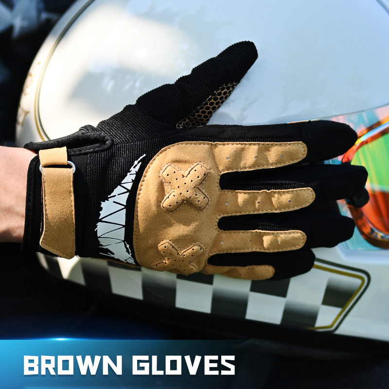 ถุงมือรถจักรยานยนต์ถุงมือจักรยานเสือภูเขาสำหรับผู้ชายผู้หญิงถุงมือขี่มอเตอร์ไซค์ถุงมือขี่วิ่งออกกำลังกายสี macaron