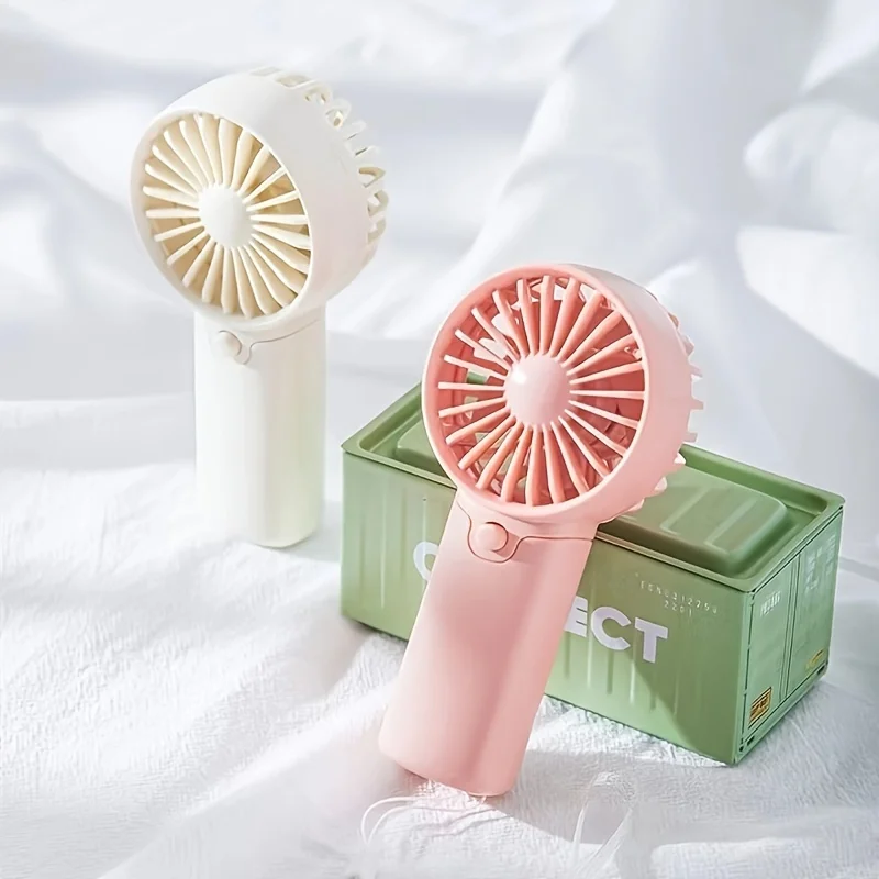 Mini ventilador de mano ajustable, ventilador pequeño de bolsillo, cómodo, creativo, ligero, regalo para estudiantes, nuevo, 2024