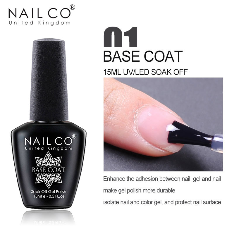 NAILCO Top Coat Base Coat Magic Remover Lack UV-Farbe Gel Nagellack Esmalte Soak Off Semi Permanente Vernis Nails Art Tips