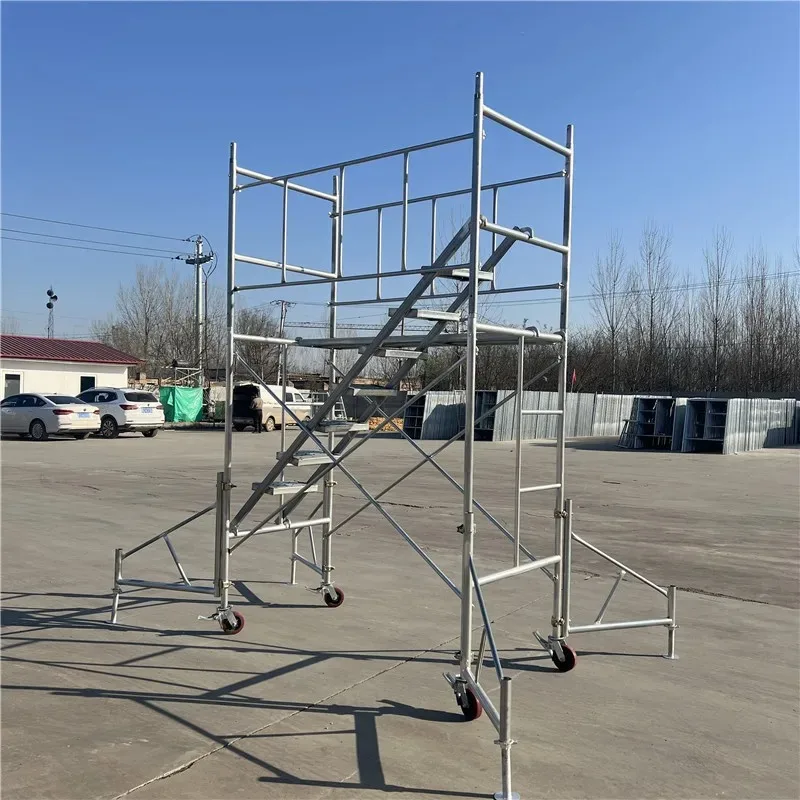 Frame Scaffold Construction Mobile Step Portal Scaffolding Heavy-duty Aluminum Ladder H Frame Scaffolding