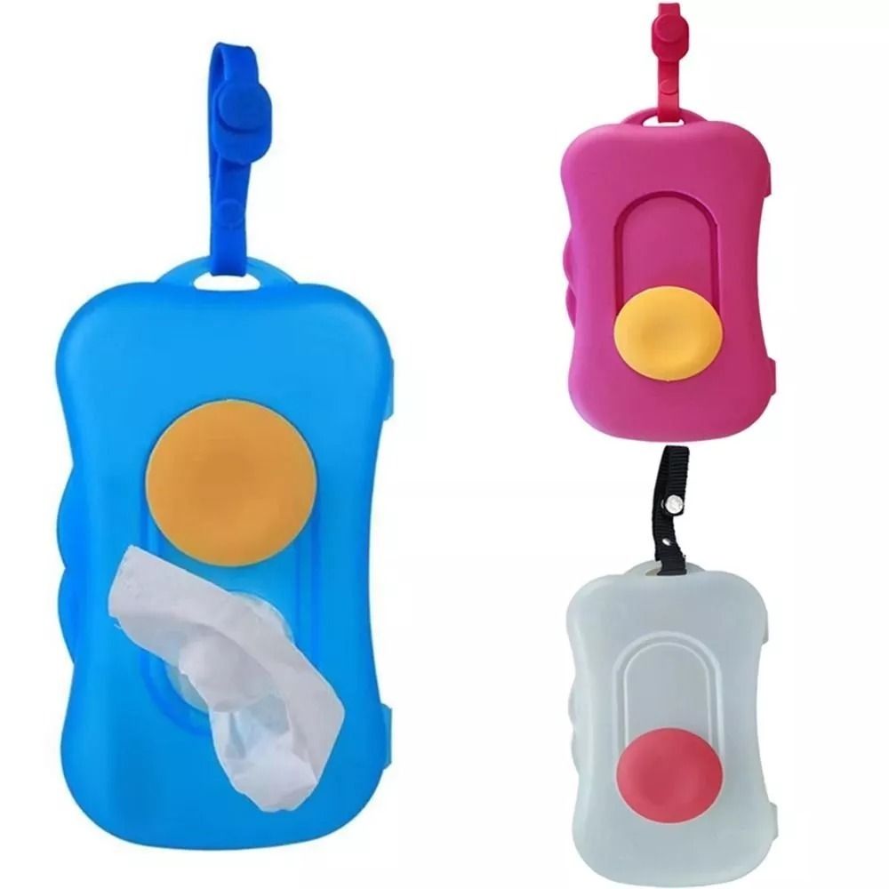 Nova caixa de tecido molhado portátil à prova dwaterproof água plástico limpar maleta reutilizável sala estar armazenamento tecido molhado