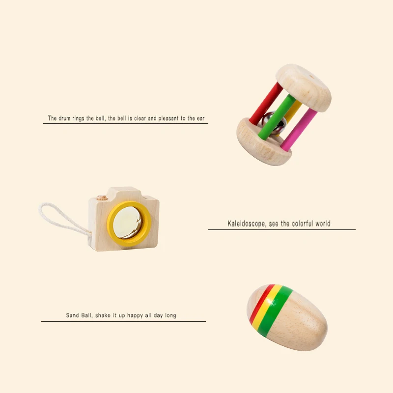 ชุดของเล่น6ชิ้นสำหรับเด็กทารกของเล่นฝึกประสาทสัมผัสสำหรับเด็กหญิงเด็กชายเด็กวัยหัดเดินเครื่องดนตรีแบบระนาด