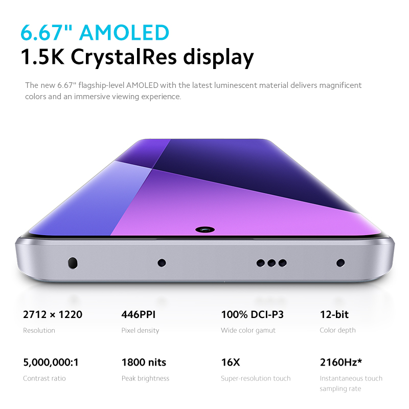 Nuevo Xiaomi Xiaomi Redmi Note 13 Pro Plus 5G teléfono móvil versión RU pantalla MOLED curvada de 6,67 "MediaTek Dimensity 7200-Ultra