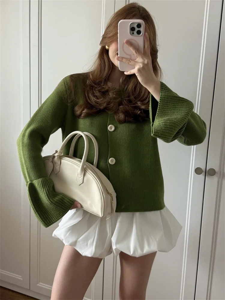 Tossy Weibliche Strickpullover Strickjacke Mantel Gerippt Patchwork Lose Langarm Solide Herbst 2025, Pullover frauen Strickwaren Strickjacke