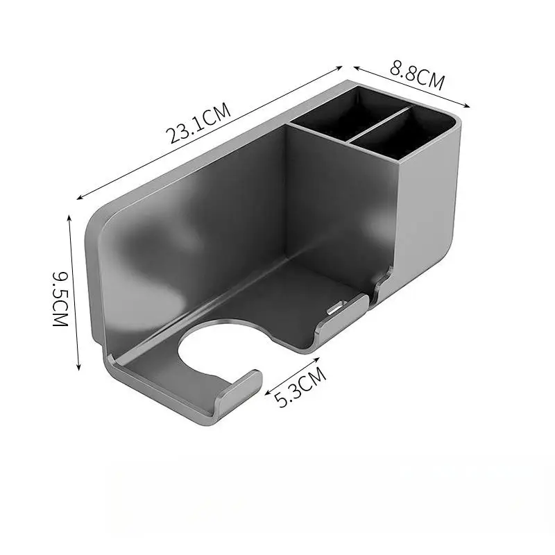 1pc supporto per asciugacapelli a parete senza perforazione Rack multifunzionale per il bagno