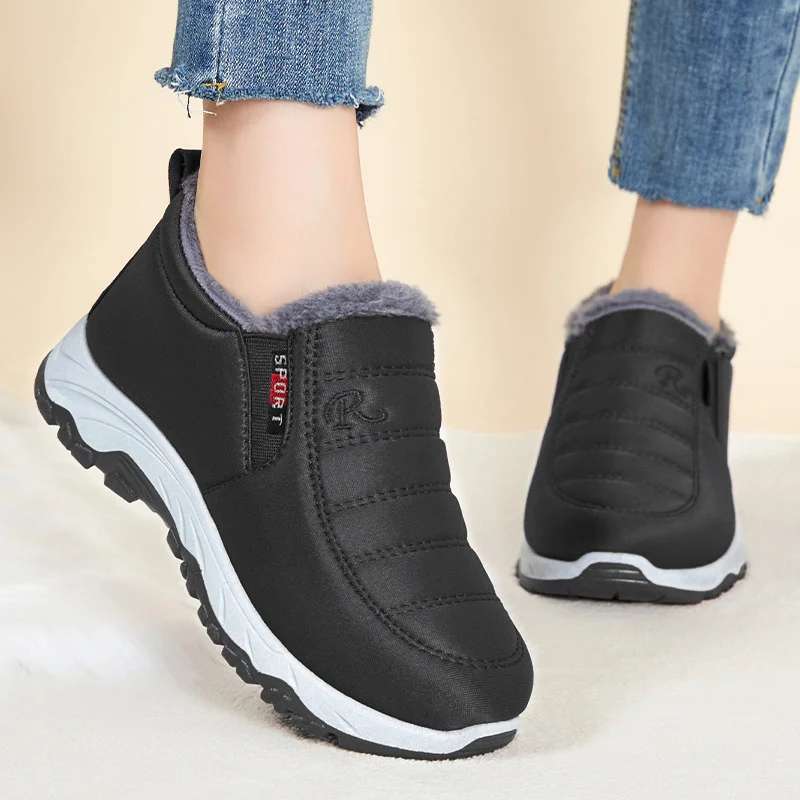 Schuhe Damen Wildleder Schneestiefel für Winterwärme Wasserdichte Gleitstiefel für Wärme Outdoor Kurze Stiefel Kostenloser Versand