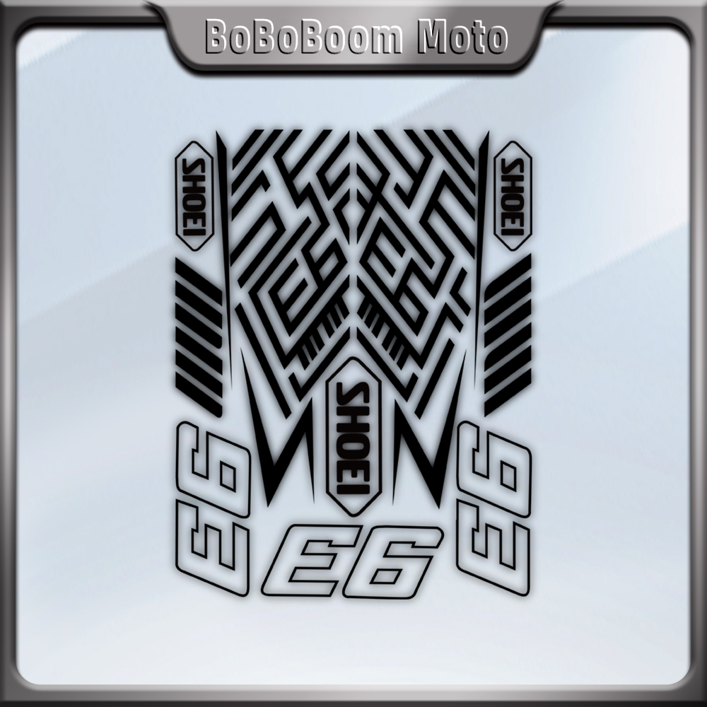 Para SHOEI pegatina para casco de motocicleta NO.93 calcomanía pegatinas de vinilo accesorios de modificación lente decorativa impermeable