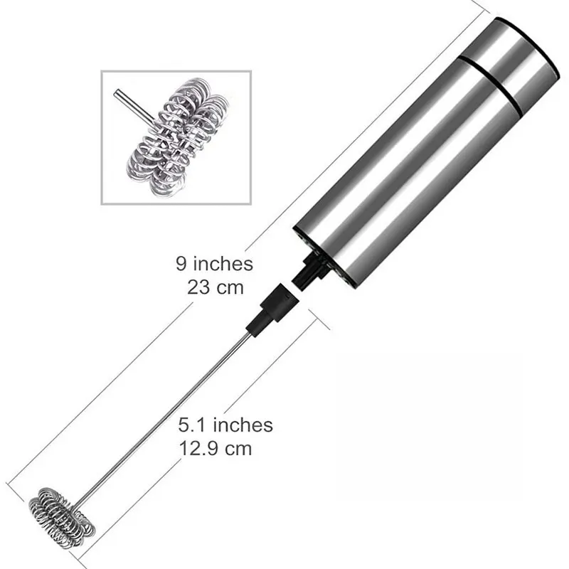 전기 우유 프로더 주방 음료 Foamer 믹서 스털러 커피 카푸치노 크리머 whisk Frothy Blend Egg Beater