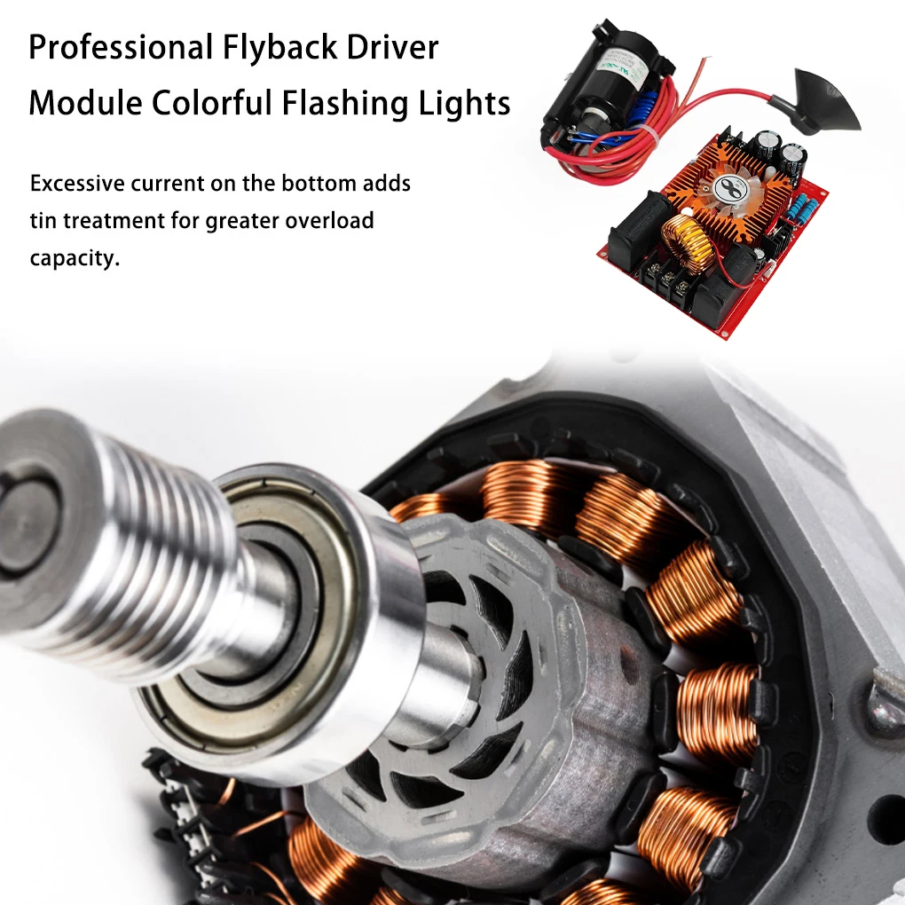Kit electrónico DIY 250W 15A DC12-30V ZVS bobina Tesla Flyback controlador bobina de encendido SGTC generador Marx placa de alto voltaje con ventilador
