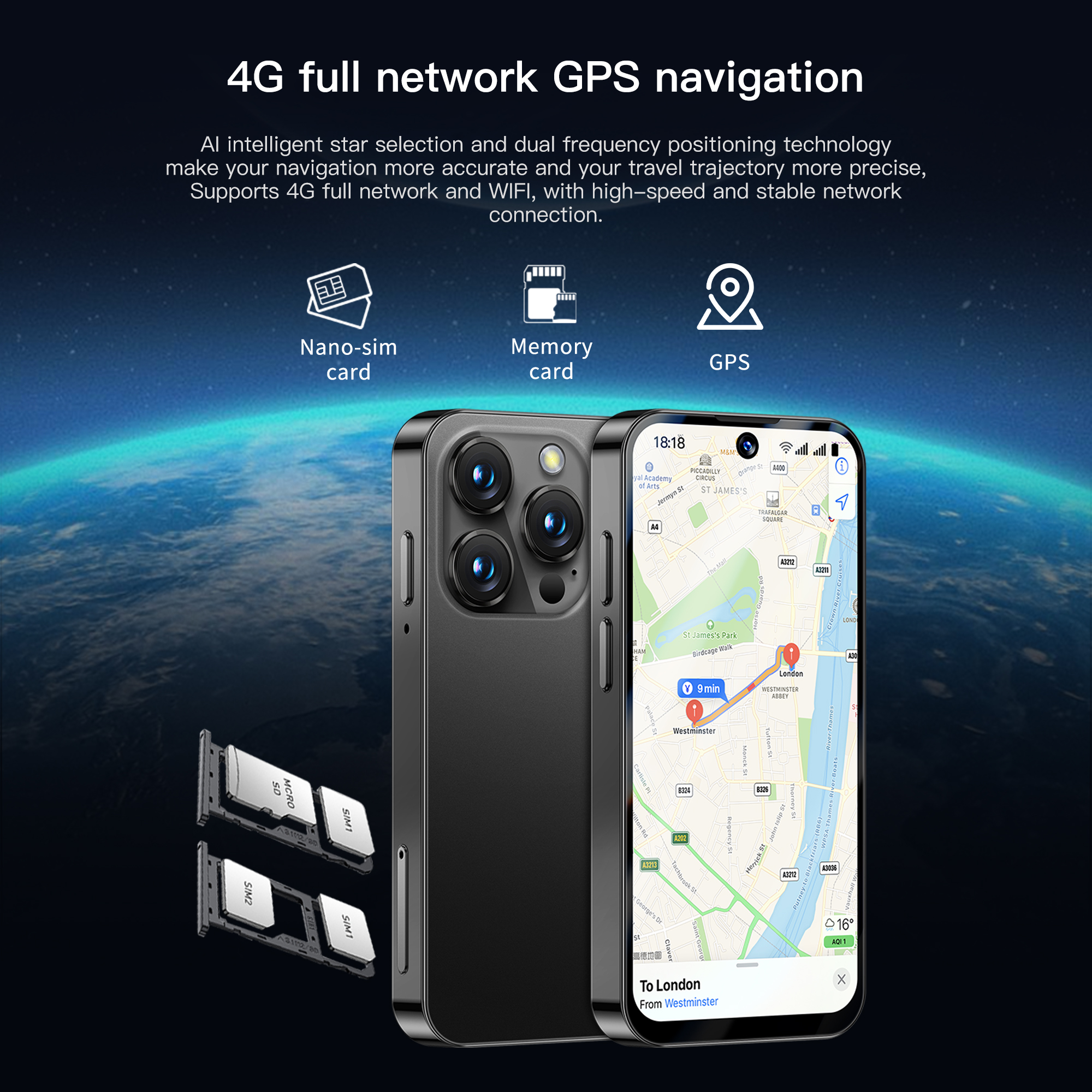 SERVO 19PRO 4G Network Mini Smartphone Android12 OS RAM 6GB ROM 128GB Play Store GPS OTG 3.88" Display 2 SIM Pocket Smart Phones