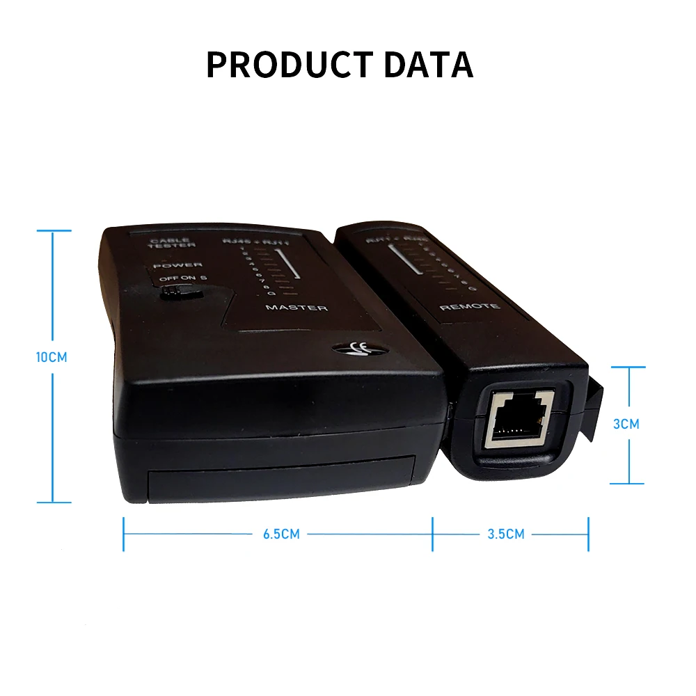 Probador de cables Ethernet de red, herramienta de verificación de conectividad de línea telefónica y cable blindado UTP STP