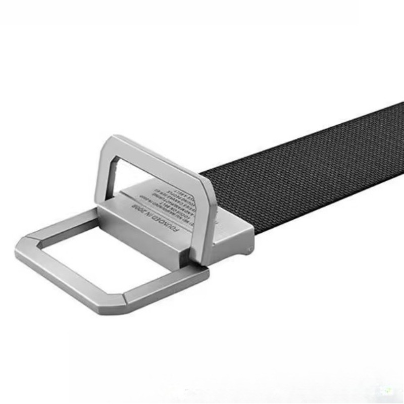 Cinto ajustável com fivela de liga masculina, lona de caça, tiras de cintura de nylon para jeans, cinto esportivo casual ao ar livre para estudantes