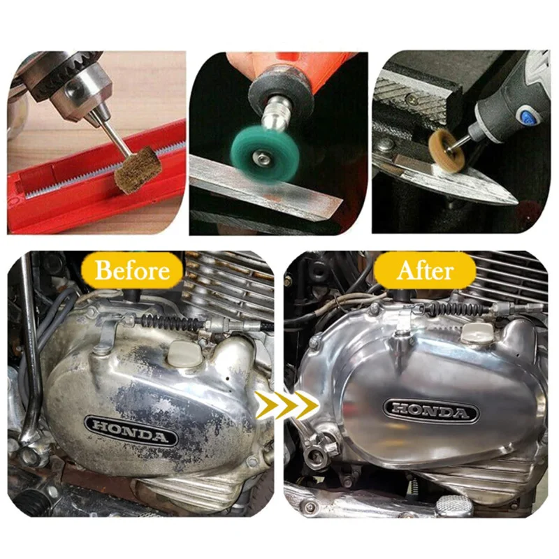 1 แพ็คไนลอนมินิเจาะแปรงขัด 2.35 มม.3mm Shank Buffing ล้อขัด Rust Remover สําหรับ Dremel อุปกรณ์เครื่องมือโรตารี่