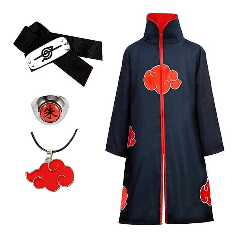 Capa para adultos, bata para niños, capa unisex para hombres, cosplay de anime, disfraz de Halloween, chaqueta con anillo para diadema para mujeres