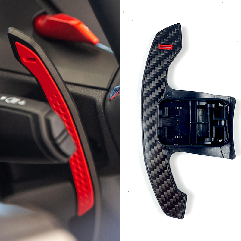 Sợi Carbon Mái Chèo Sang Số Bánh Răng Chuyển Sang Số Cho Xe BMW F30 F31 F32 F10 F20 F15 F16 G30 G20 Bọc Vô Lăng nối Dài Phụ Kiện