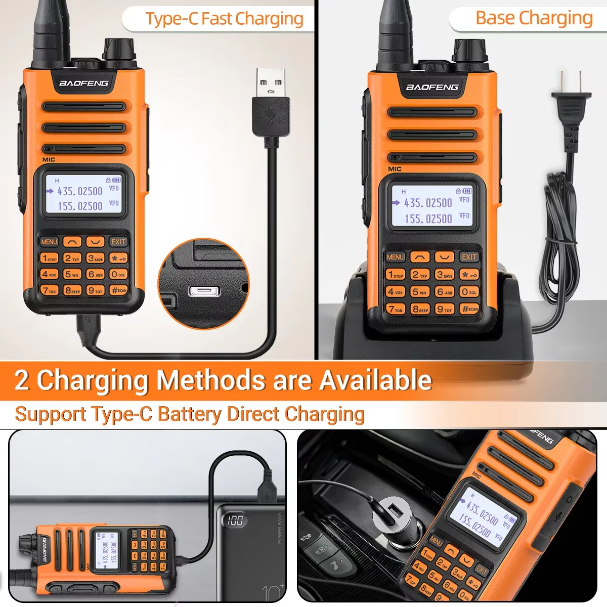 BaoFeng M-13 Pro V2 Walkie Talkie Air Band Wireless Copy Frequency Type-C Charger Long Range High Power UV13 K5Ham Two Way Radio