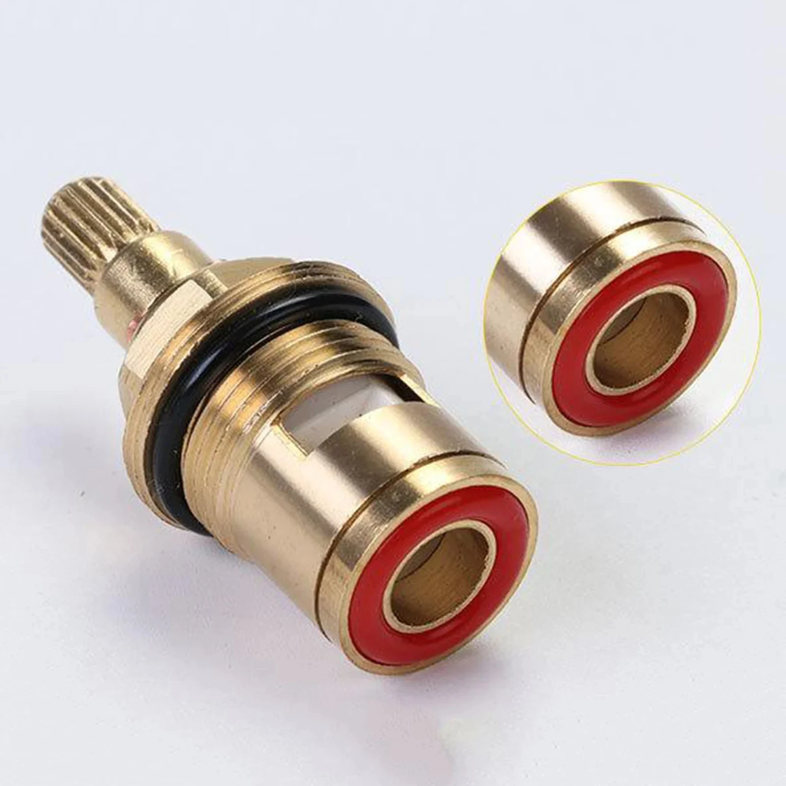 1/2pc universal substituição válvulas de torneira de bronze cartucho de disco cerâmico válvula de torneira interna para banheiro, no sentido horário ou anti-horário