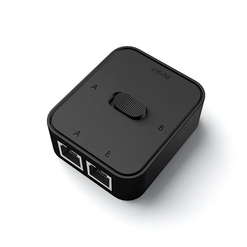 2 Port RJ45 LAN CAT6 Netzwerk-Switch-Wahlschalter 1000 Mbit/s 2 in 1 Out/1 in 2 Out Interner externer Netzwerk-Switcher-Splitter