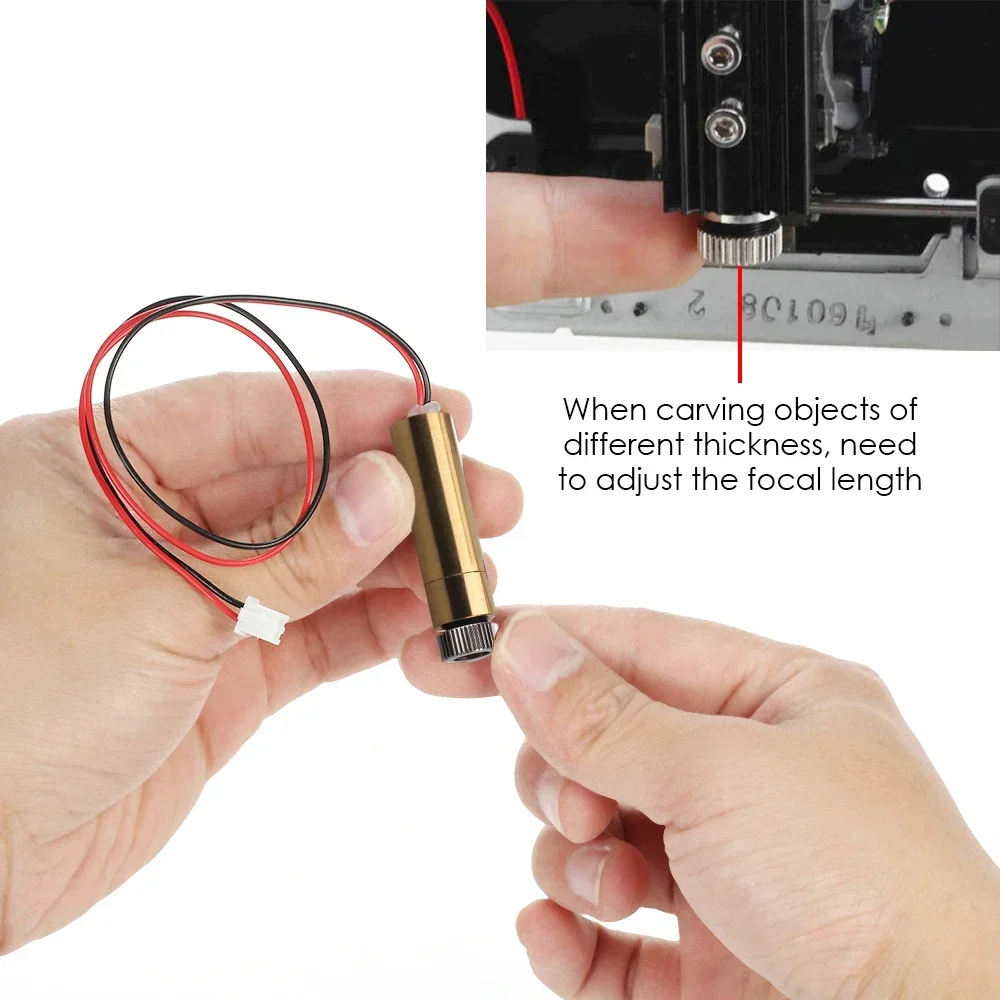 NEJE 푸른 빛 CNC 초점 모듈 레이저 1000mW/1500mW/2000mW 레이저 파장 405nm 레이저 조각 DIY 부품