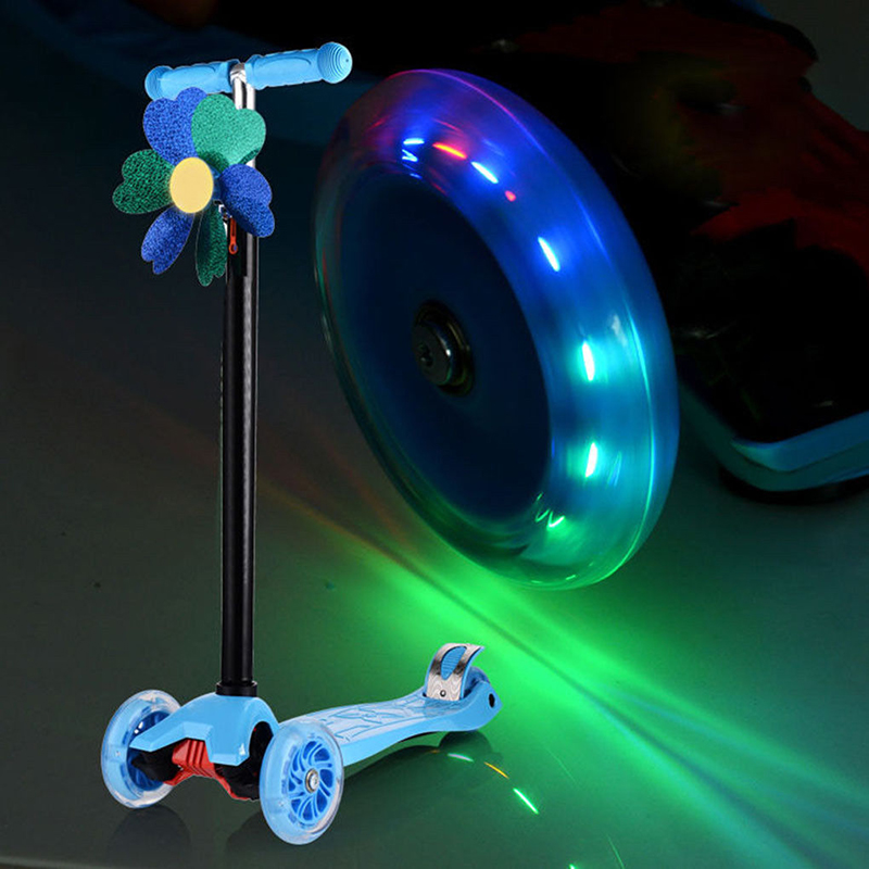 Flash Wheel Mute Wheel Kinderen Scooter Wiel Knipperende Verlichting Wiel 80MM PU Wiel Voor Kinderen Mini Scooter Licht Auto speelgoed