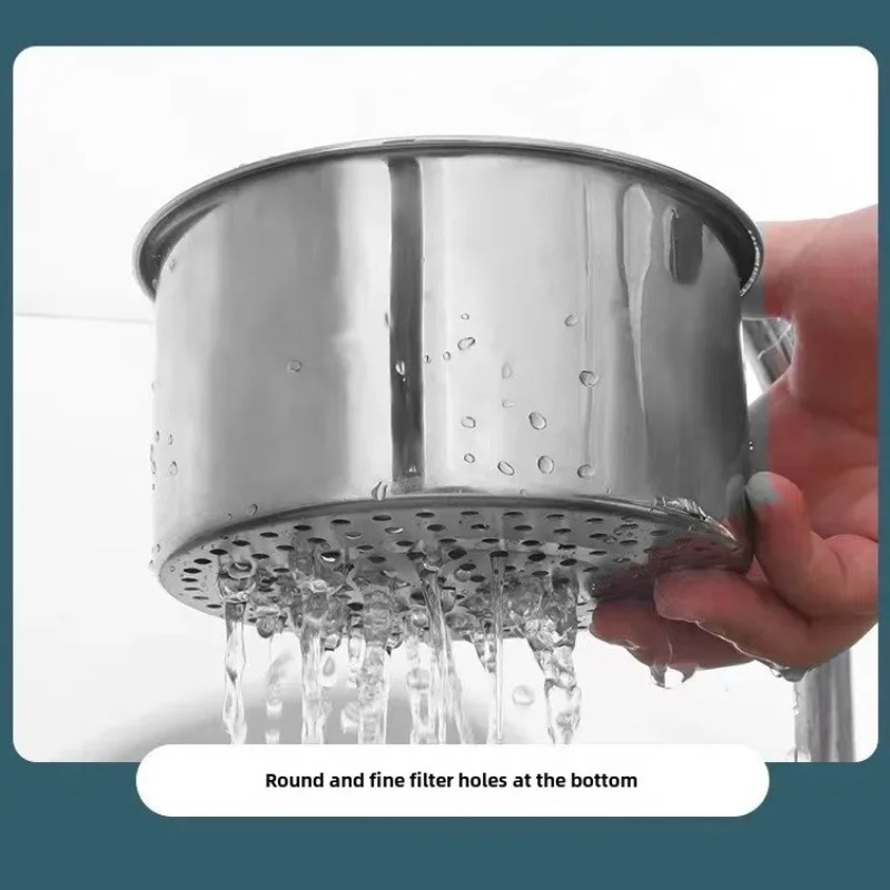 Swan Shape Hanging Filter Basket 201  Stainless Steel Corner Sink Strainer Kitchen Sink Drain Basket Swan Drain Rack for Sink