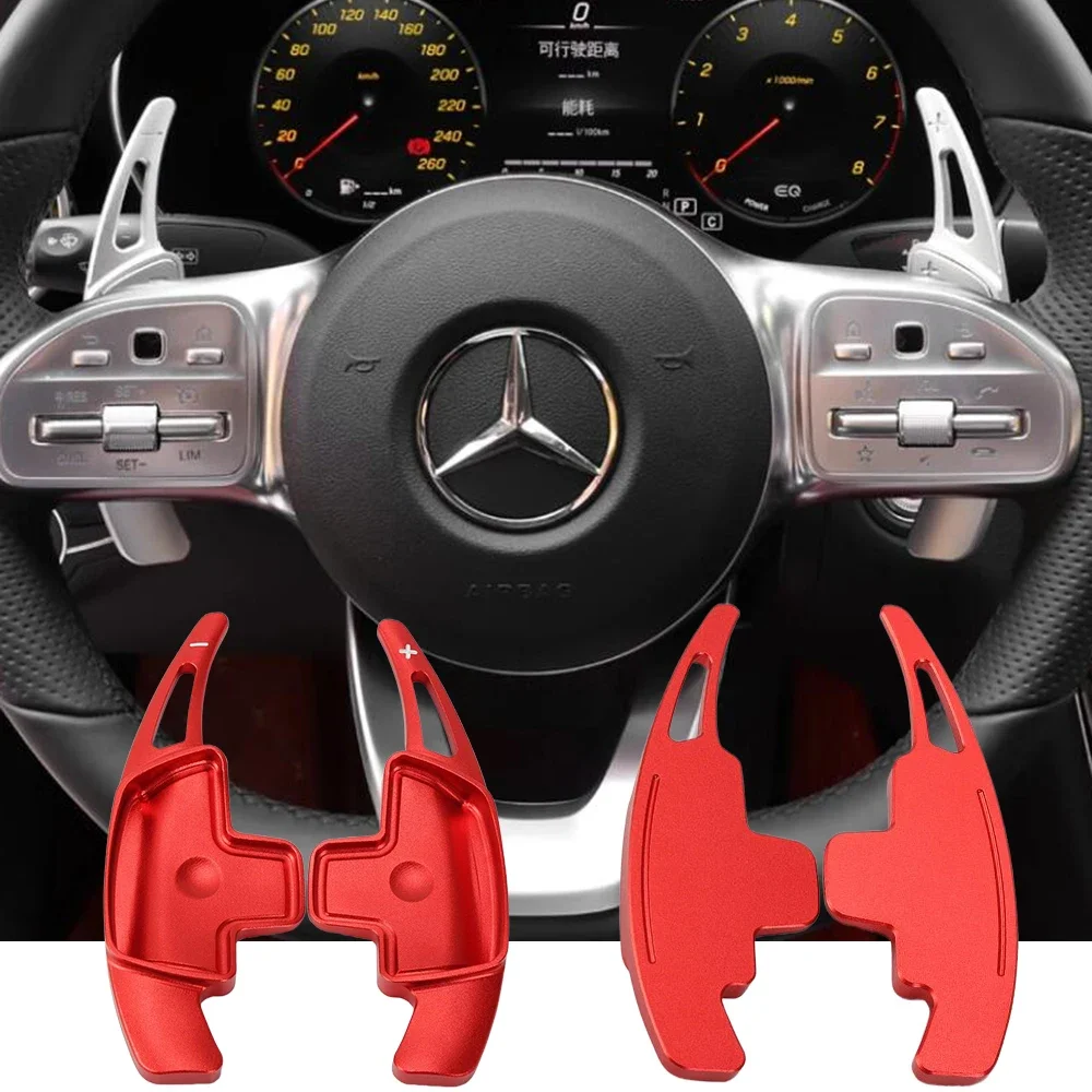 Auto Stuurwiel Paddle Shifter Versnellingspook Uitbreiding Voor Mercedes-Benz A Klasse W177 sedan V177 B C E Klasse W205 W246 W213 GLA