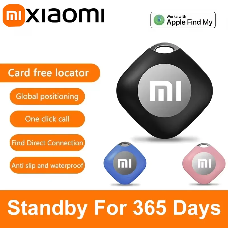 Xiaomi GPS трекер Bluetooth Airtag работает с для Apple Find My APP Smart iTag Pet Key Finder Багажный трекер для системы IOS