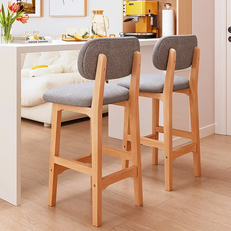 Silla de Bar, taburete alto simple y moderno, taburete ligero de lujo para el hogar, silla de escritorio frontal, taburete alto para bar, silla de bar para cajero