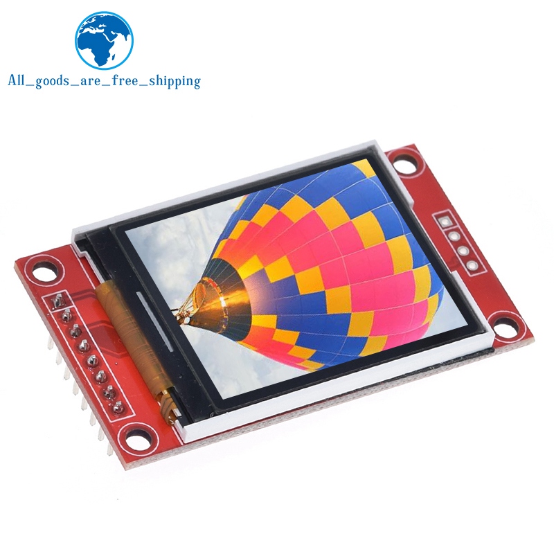 Tzt módulo lcd tft de 1.8 polegadas, módulo de tela lcd spi serial 51 drivers 4 driver io resolução tft 128*160 para arduino