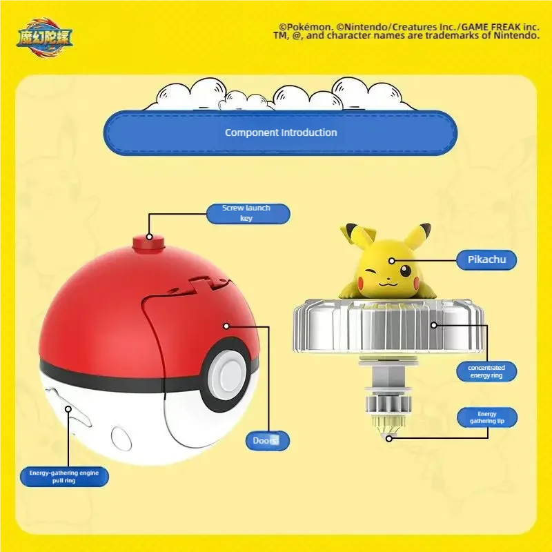 LDCX Pokemon สัตว์เลี้ยง Elf ผู้ปกครองเด็ก Interactive ของเล่นเด็กชุดของขวัญ 1 กับ Gyro Pikachu Squirtle Charmander คริสต์มาส