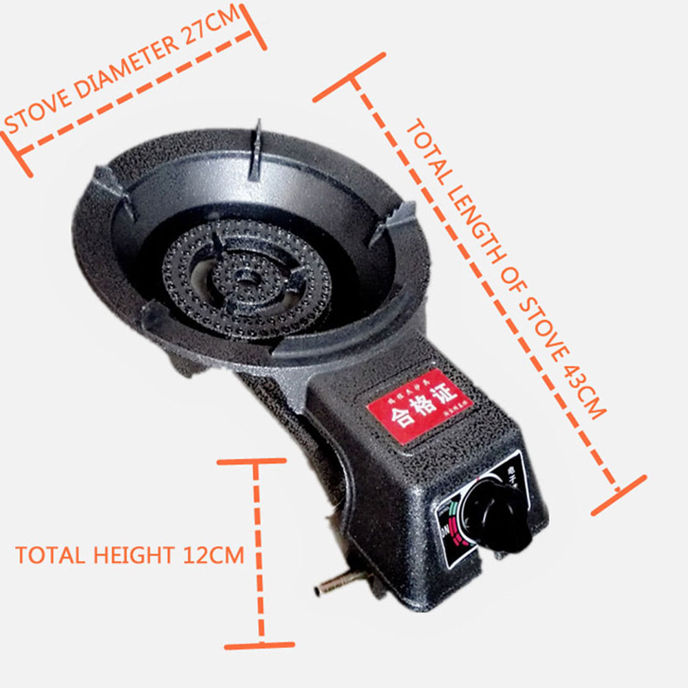 Коммерческая СЖИЖЕННАЯ газовая горелка среднего давления, вращающаяся горелка для ресторана, горелка для быстрого приготовления с электронным зажиганием