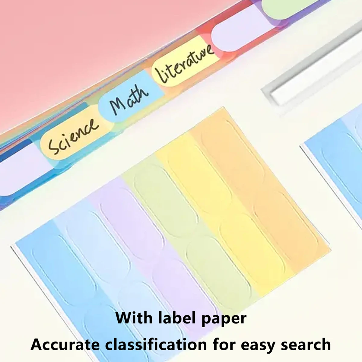 25 Layers A4 Letter Vertical Storage File Holder Rainbow Multi Layer 2000 Sheets School Office Paper Storage Organizer