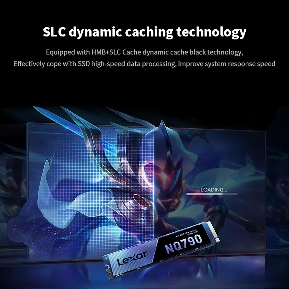 Lexar-Unidades de estado sólido NQ790, Interface M.2, SSD, Protocolo NVMe, PCIe4.0 x 4, 2TB, 1TB, Jogos, Entretenimento para PC, Laptop, PS5