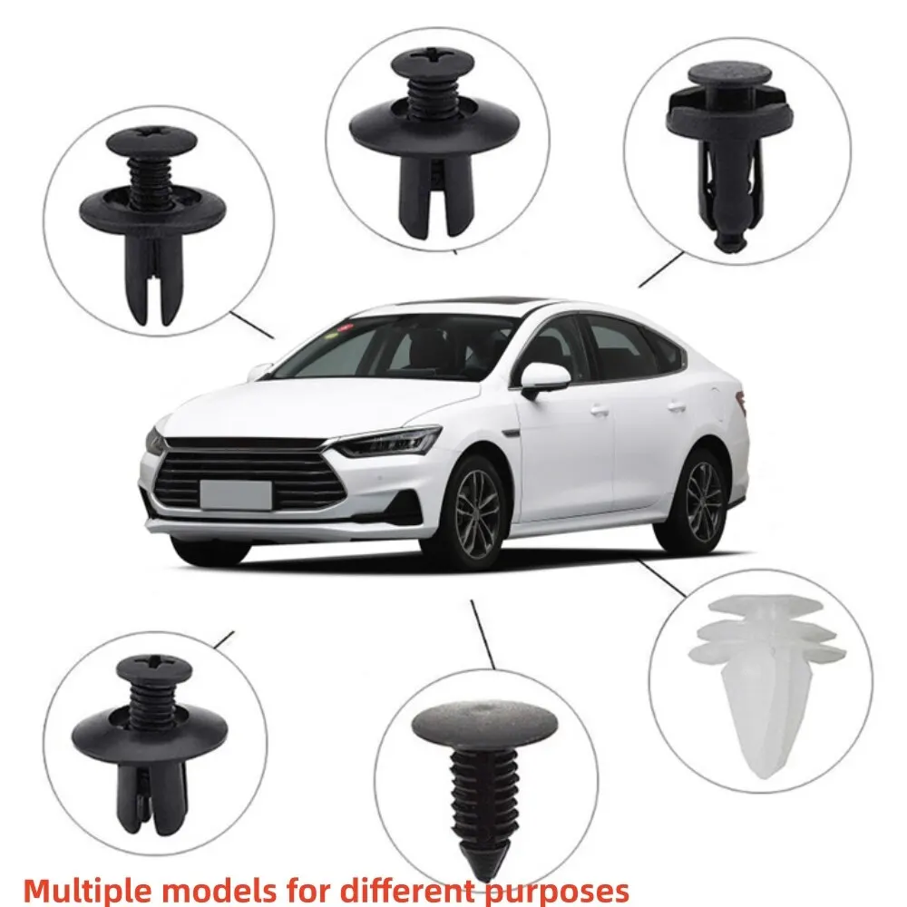 100 pz Auto Fastener Clip Kit parafango rivetto Clip carrozzeria Push fermo Pin rivetto paraurti porta Trim pannello fermo Clip Auto