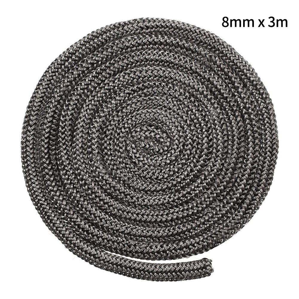 Gỗ Bếp Cửa Đệm Dây Cói Mềm Mại Gỗ Lò Đốt Cửa 12Mm X 2M 8Mm X 300cm Co Giãn Sợi Thủy Tinh Tốt Niêm Phong Hiệu Suất