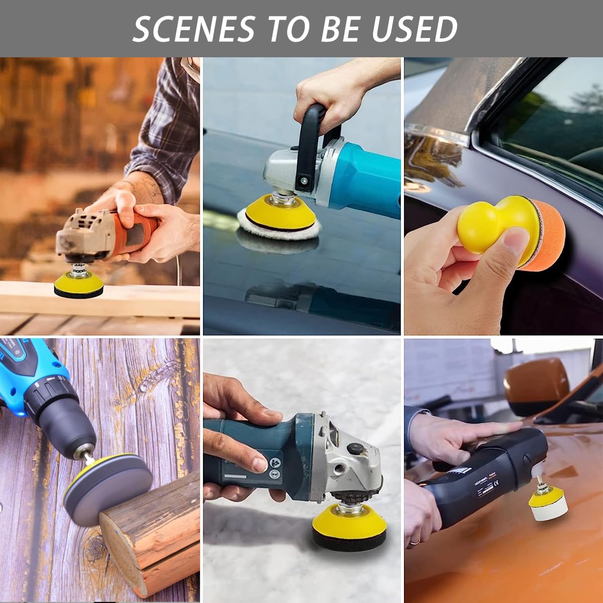 130 PCS 2 Inch Sanding Discs Hook and Loop 60 to 10000 Wet Dry Sandpaper with 1/4" Shank Backing Pad and Foam Buffering Pad