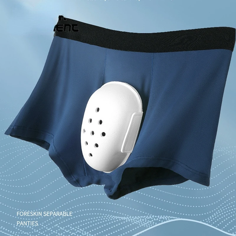Unterwäsche für Jungen nach Beschneidung, Anti-Reibung, Boxer, Kinderpflege für Jungen, Phimose, Ringschneiden, spezielle Schutzhülle