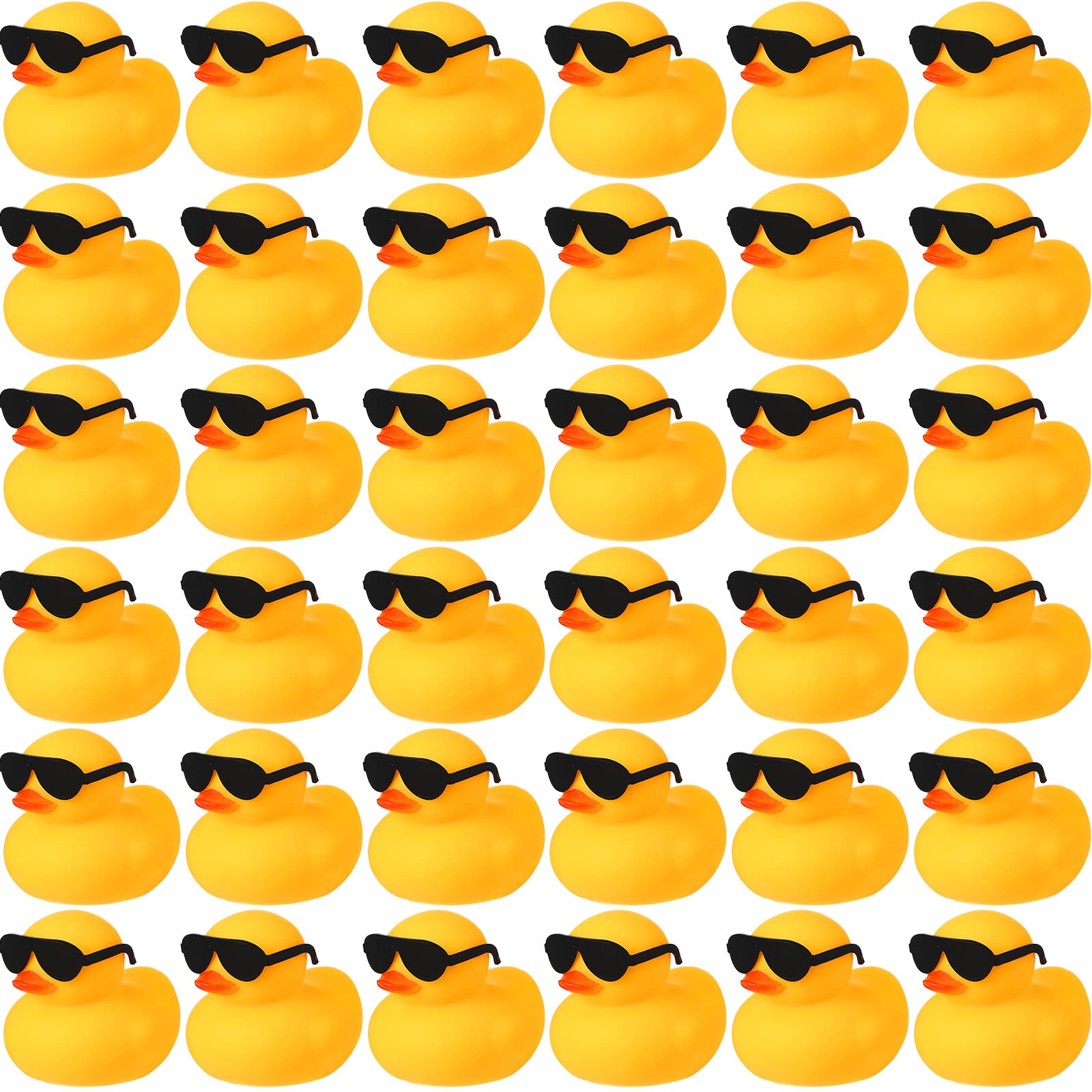 6/12/24 unidades de juguetes de pato de goma, patos de goma amarillos, chirrido y flotador, juguete para piscina, crucero, decoración navideña, recuerdos de fiesta de cumpleaños